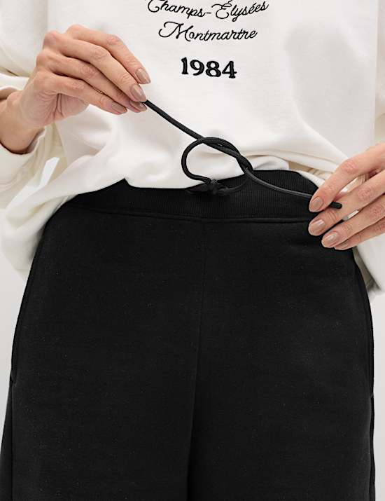 Cotton Rich Brushed Carrot Leg Joggers