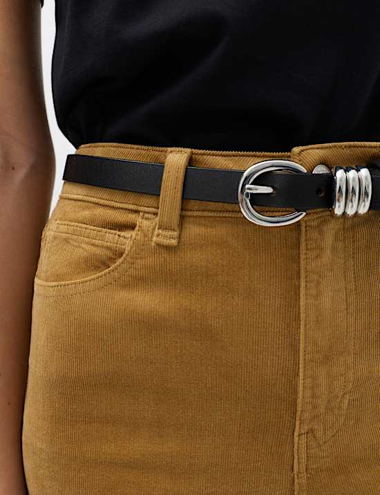 Cord Flare Cropped Trousers