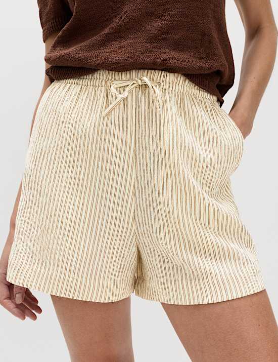 Short &agrave; rayures