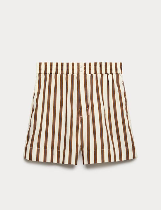 Pure Cotton Poplin High Waisted Shorts