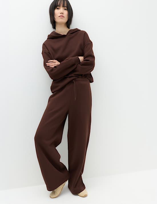 Cotton Rich Wide Leg Joggers