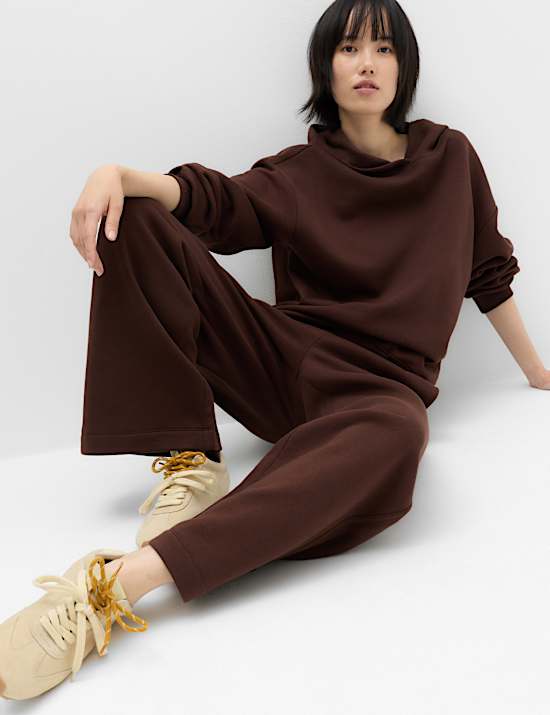 Cotton Rich Wide Leg Joggers