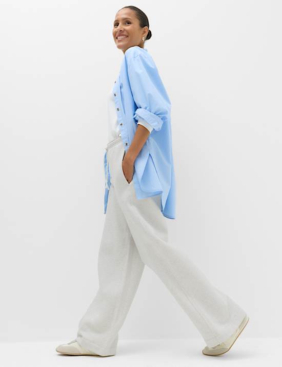 Cotton Rich Wide Leg Joggers