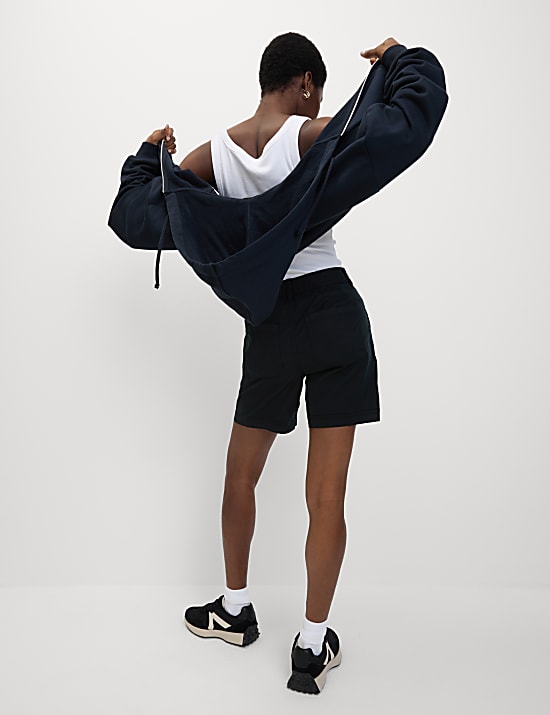 Cotton Blend Cargo Shorts