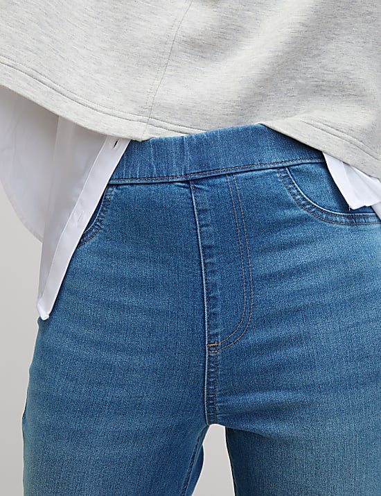 Εβαζέ τζιν παντελόνι τύπου κολάν