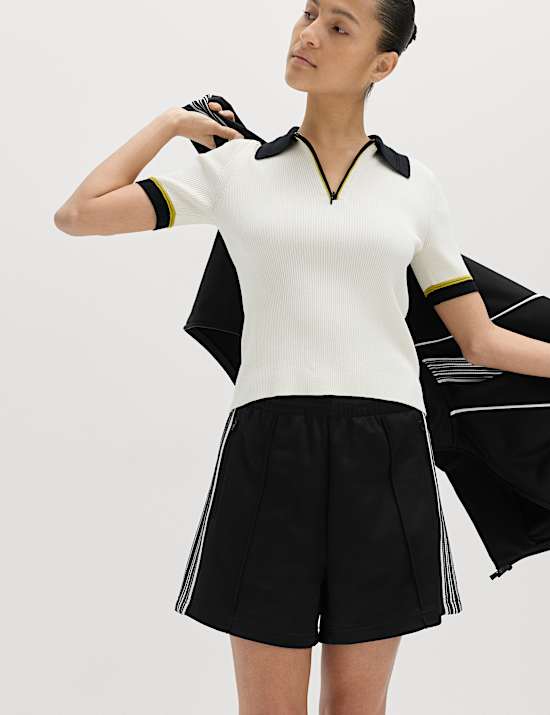 Cotton Rich Side Stripe Shorts