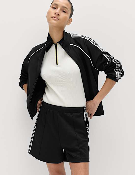 Cotton Rich Side Stripe Shorts