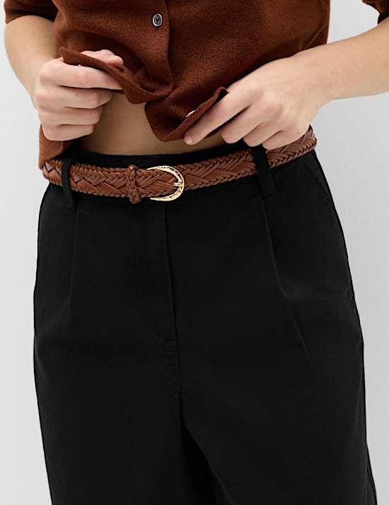 Pure Cotton Barrel Leg trouser