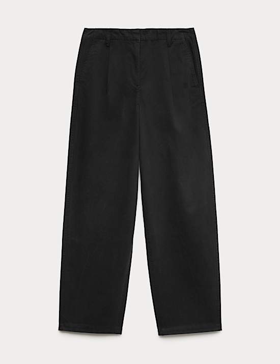 Pure Cotton Barrel Leg trouser
