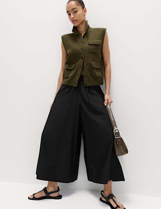 Wide fit trousers