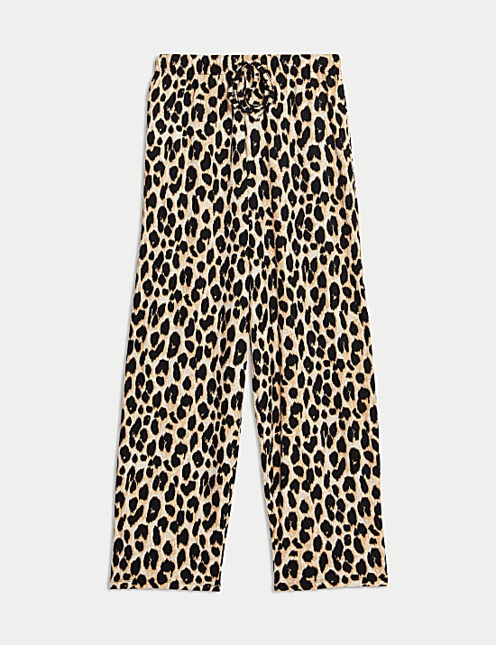 Kn&ouml;chellange Karottenhose mit Animalprint