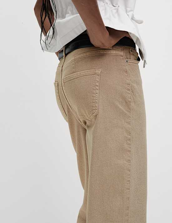 Mom High Waisted Colour Ankle Grazer Jeans