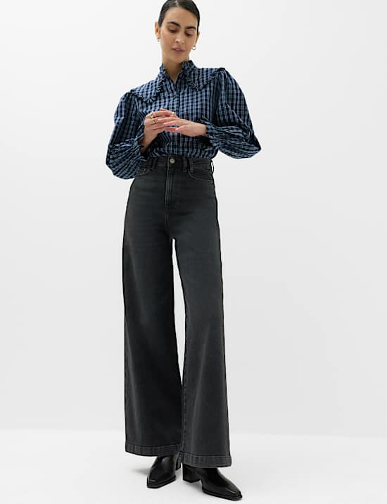 High Waisted Wide Leg Jeans