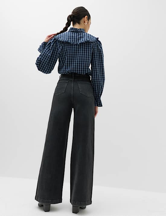 High Waisted Wide Leg Jeans
