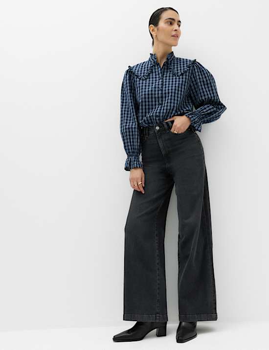 High Waisted Wide Leg Jeans