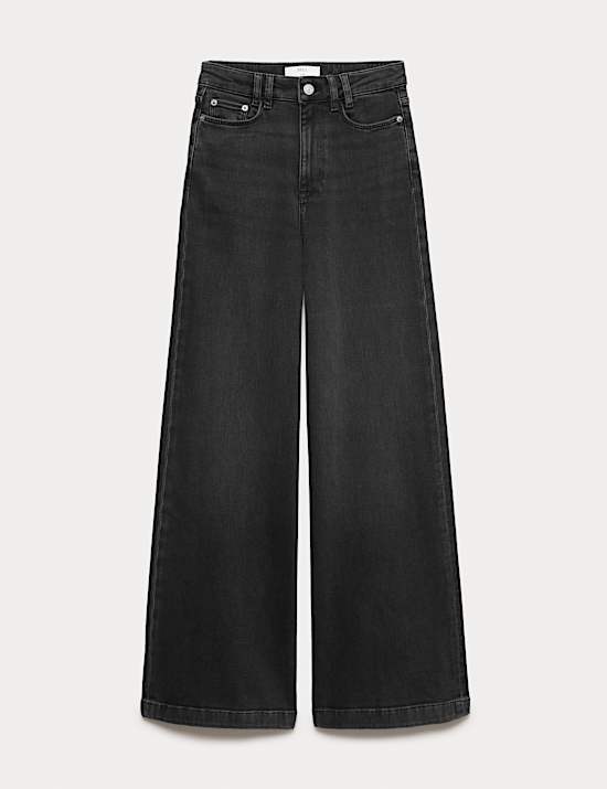 High Waisted Wide Leg Jeans