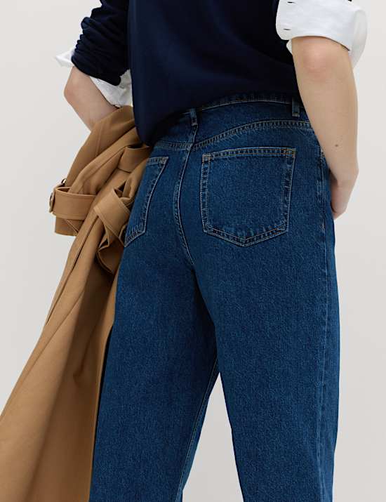 Boyfriend Mid Rise Ankle Grazer Jeans