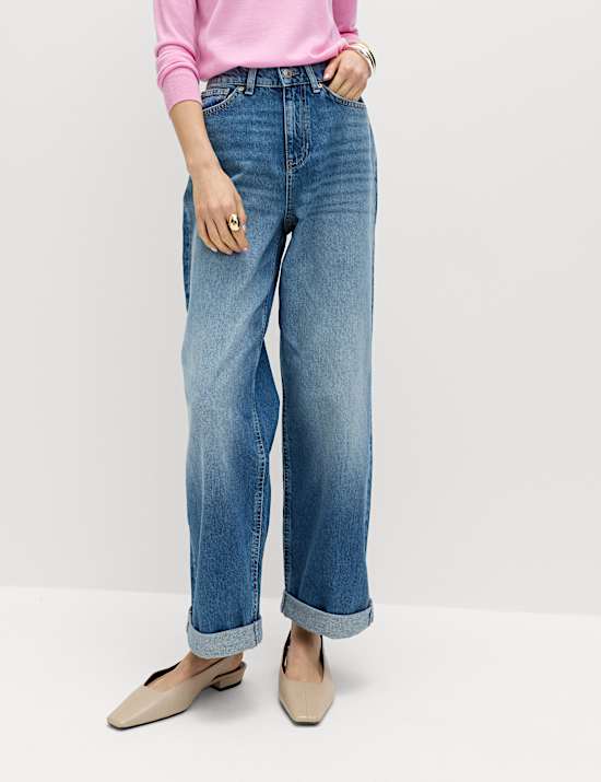 Boyfriend Mid Rise Ankle Grazer Jeans