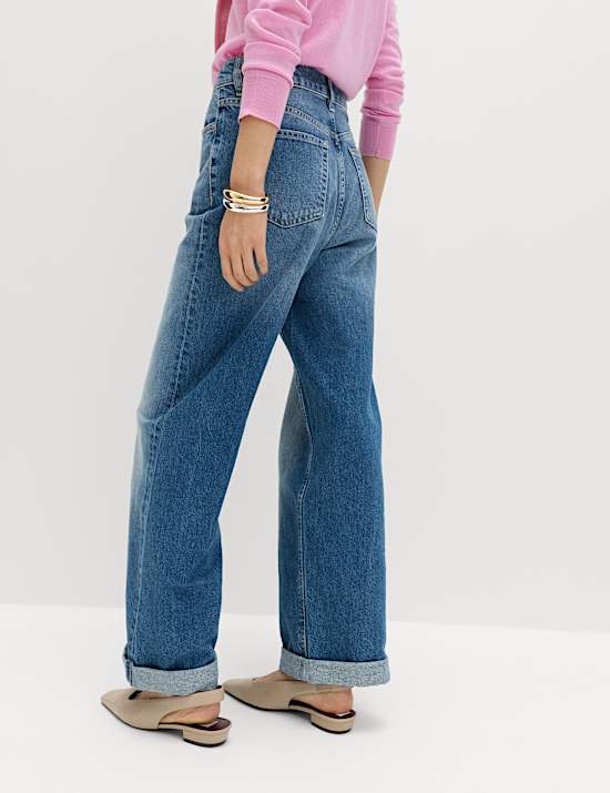 Boyfriend Mid Rise Ankle Grazer Jeans