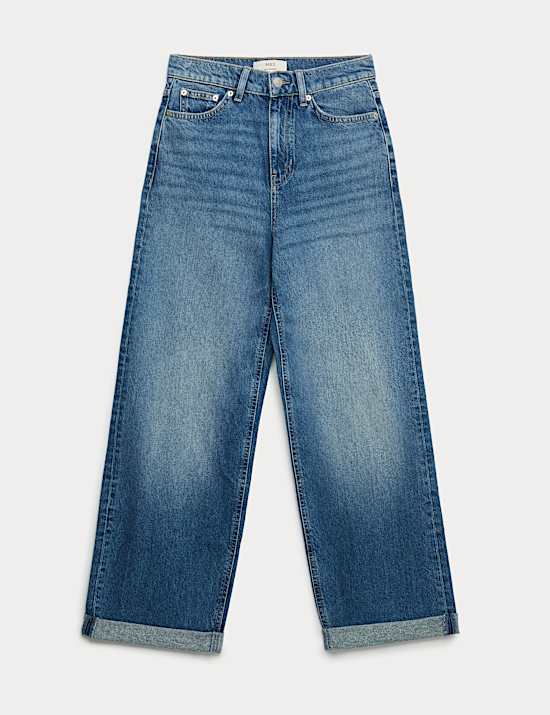Boyfriend Mid Rise Ankle Grazer Jeans
