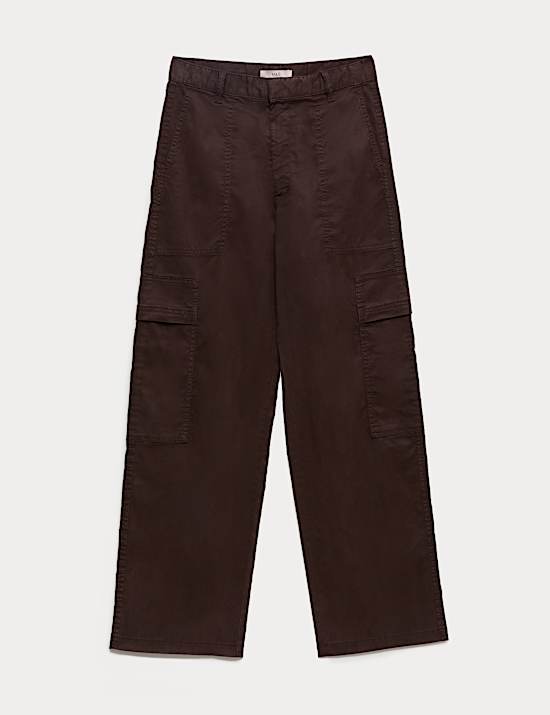 Pantalon cargo coupe large en Lyocell