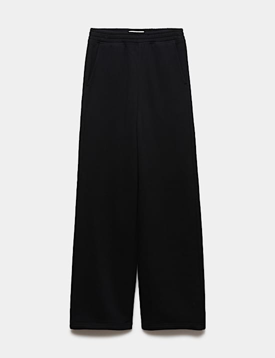 Pure Cotton Patch Pocket Wide Leg Joggers