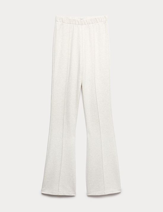 Pure Cotton Seam Detail Flared Joggers