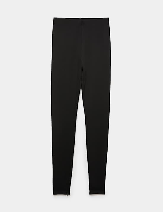 Side Zip High Waisted Leggings