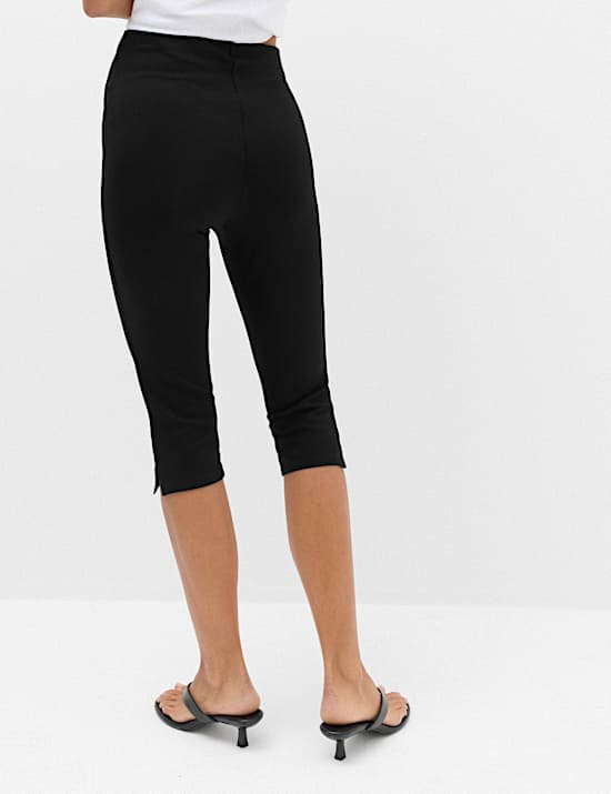 Split Hem Cropped Leggings