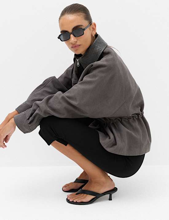 Split Hem Cropped Leggings