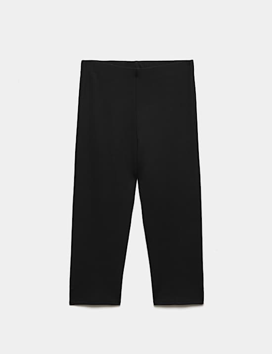 Split Hem Cropped Leggings