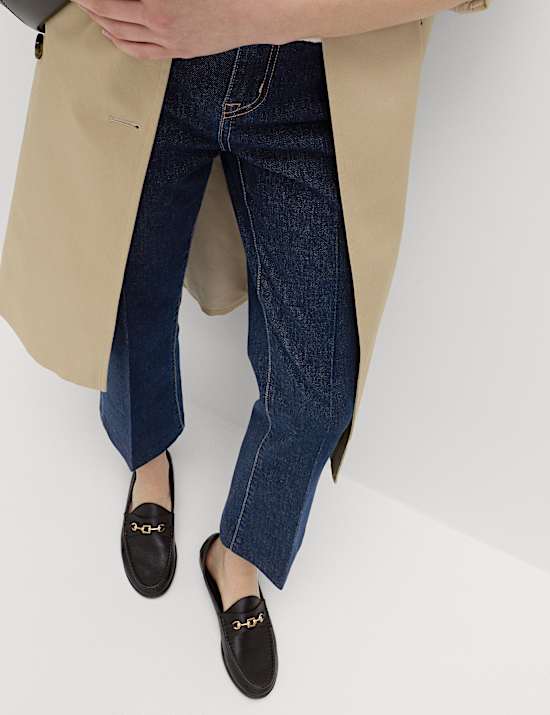 High Waisted Kickflare Cropped Jeans