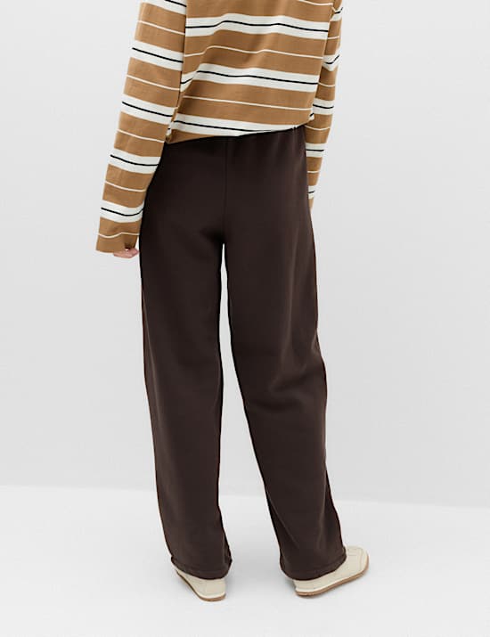 Pure Cotton Pintuck Barrel Leg Joggers