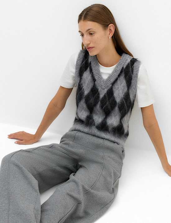 Pure Cotton Pintuck Barrel Leg Joggers