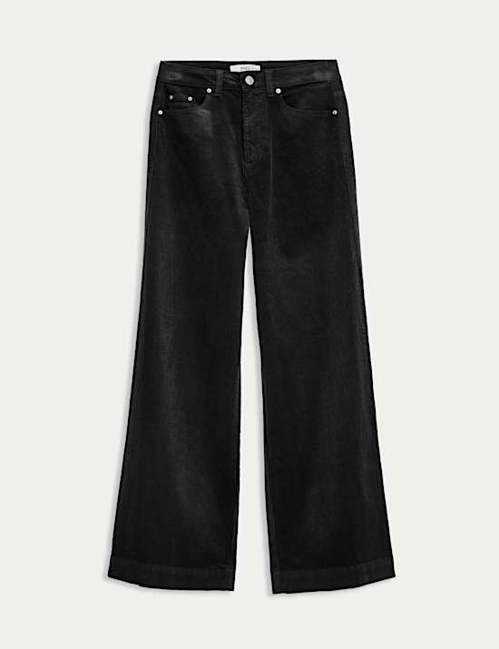 Pantalon coupe large en velours côtelé