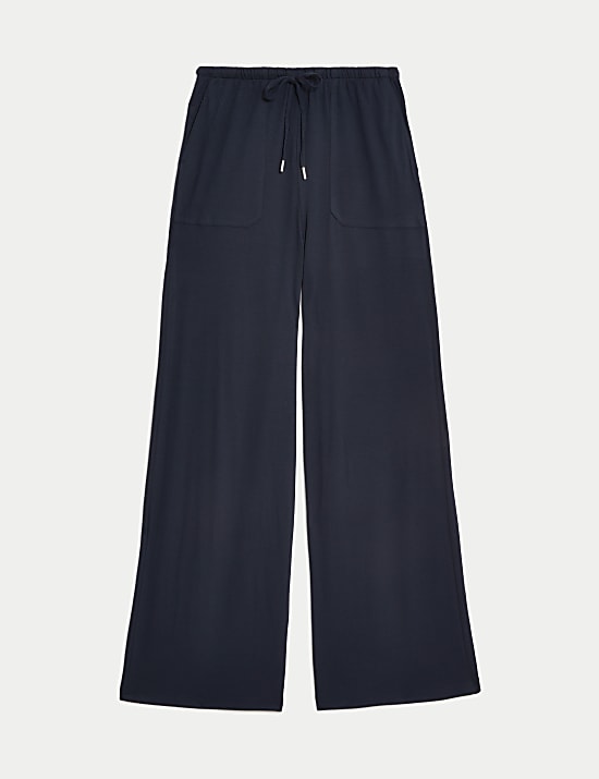 Jersey Wide Leg Trousers