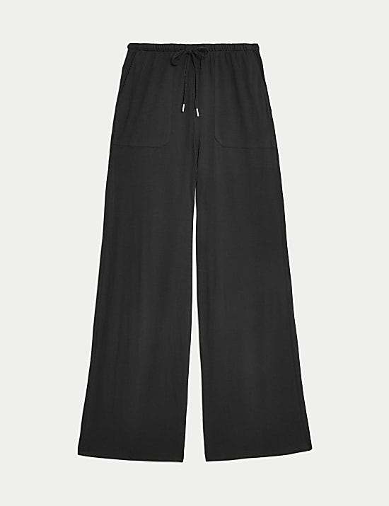 Jersey Wide Leg Trousers