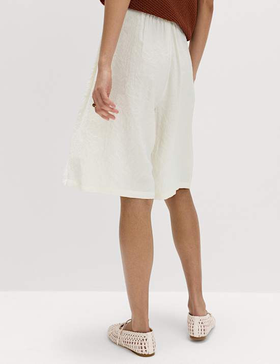 Pleated Longline Shorts