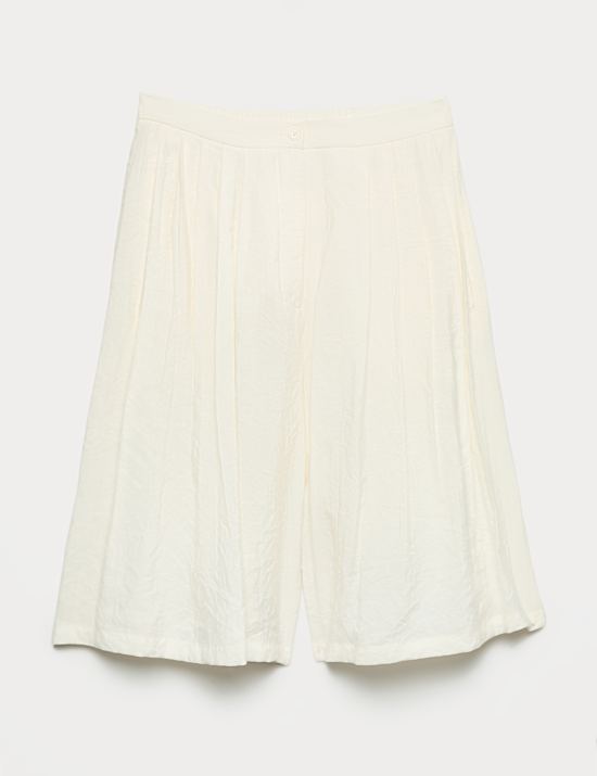 Pleated Longline Shorts