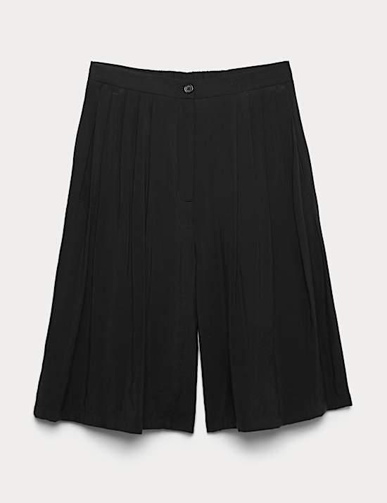 Pleated Longline Shorts