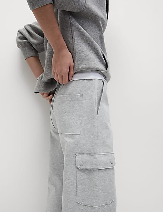 Ponte Utility Wide Leg Trousers