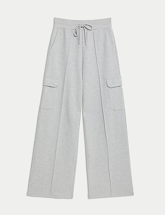 Ponte Utility Wide Leg Trousers