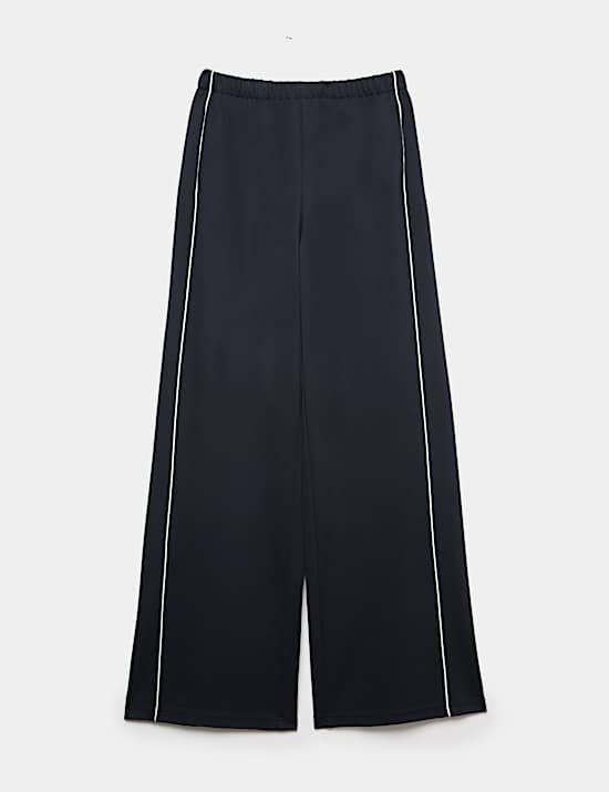 Pantalon de jogging Ponte coupe large &agrave; rayure lat&eacute;rale et cordon