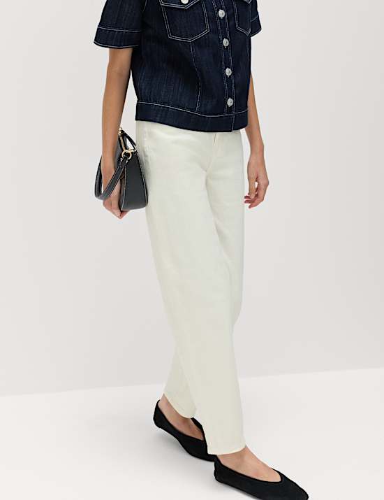 Jean Mom taille haute longueur cheville