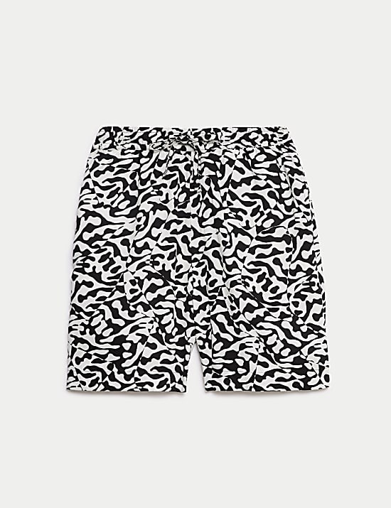 Printed Twill Shorts