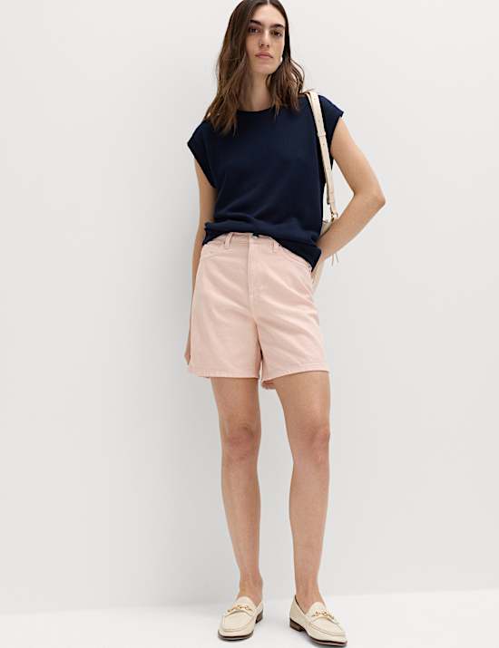Pure Cotton Denim Classic Shorts