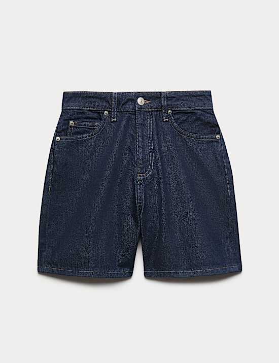 Short classique en jean 100 % coton