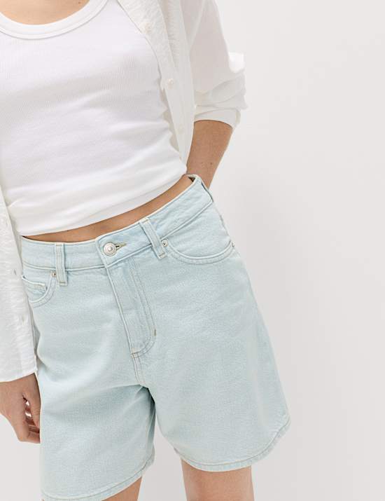 Pure Cotton Denim Classic Shorts