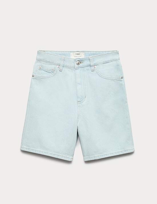 Pure Cotton Denim Classic Shorts
