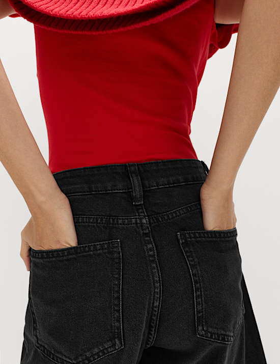 Short classique en jean 100 % coton